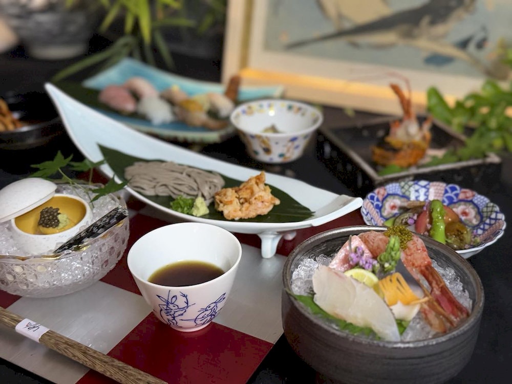Sushi Rei is a Japanese restaurant Ho Chi Minh that serves as an open sushi counter for diners to watch the preparation